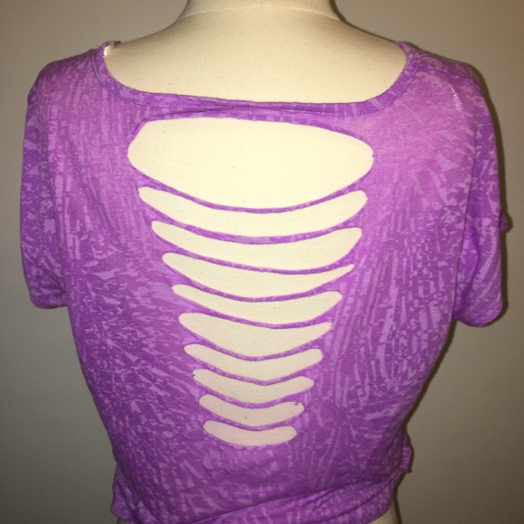 Purple Slashed Top - Picture 2 of 2